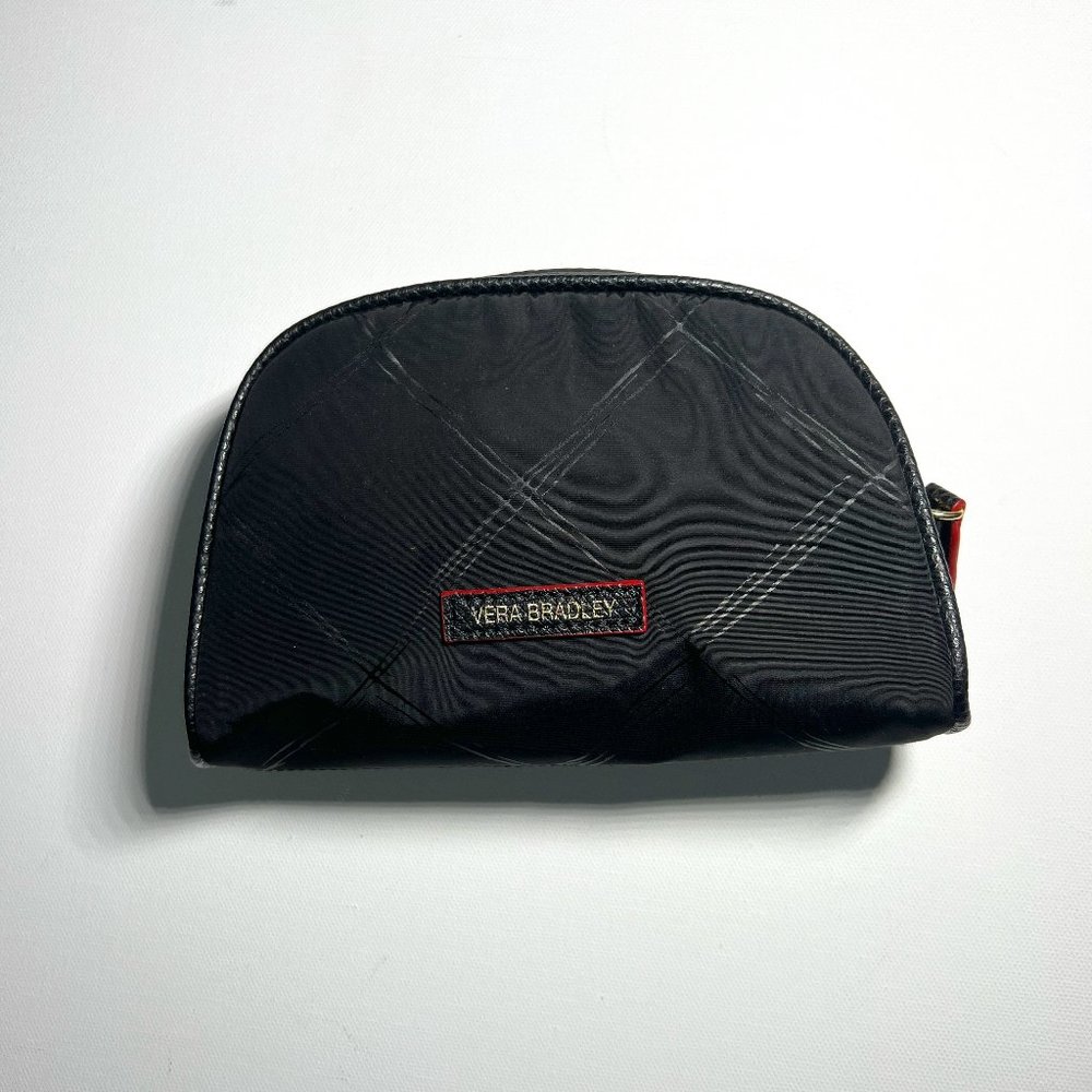 Vera Bradley black makeup bag